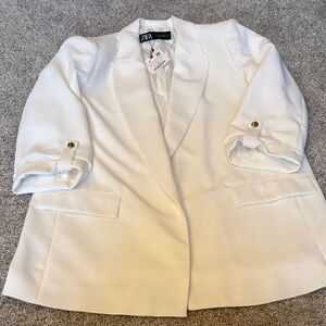 Zara Women's Cream Blazer